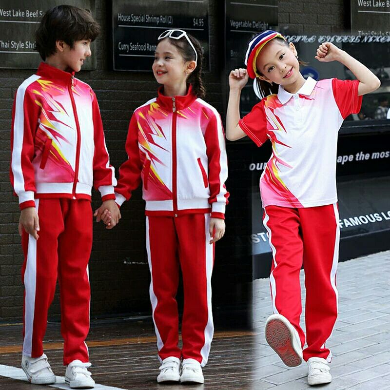 儿童演出服运动会啦啦操比赛服装小学生广播体操中学生团体操套装图片