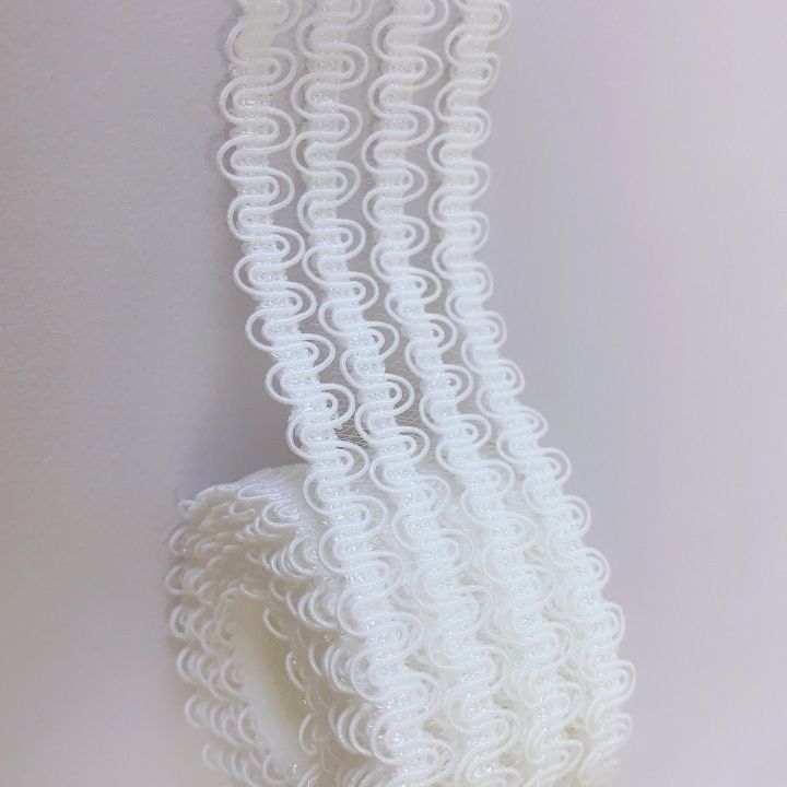 弹力线缝衣服4排双S鱼丝黑白色高弹力松紧服装花边辅料diy手工