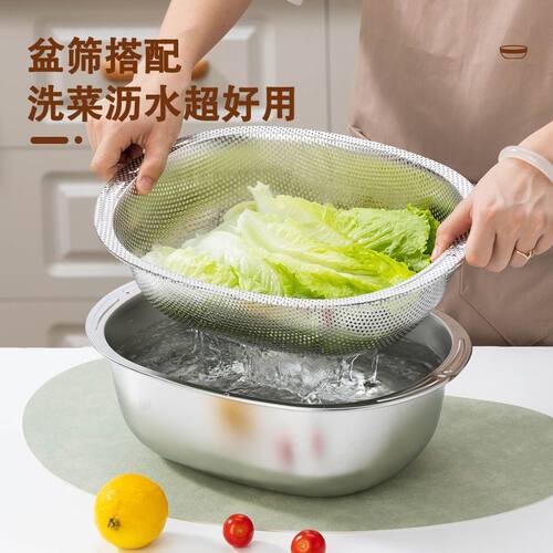 食用级不锈钢盆【特厚】