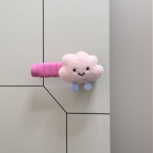 门把手护套月子新款门把手套防寒防静电防撞把手套可爱玩偶护墙坐