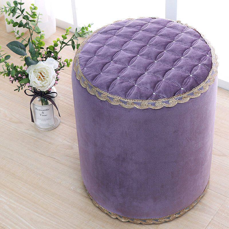 奶粉罐凳子套罩定制高档绒布小圆凳子套坐垫罩套钢琴凳套圆凳坐套