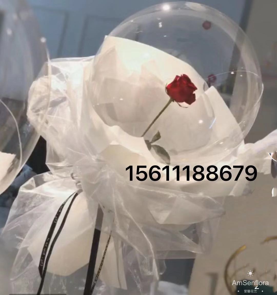 抖音网红1朵告白气球玫瑰花束图片