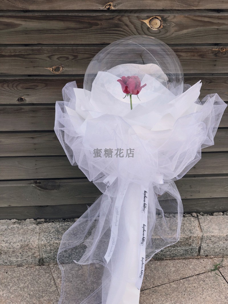抖音同款唐山鲜花波波球玫瑰图片