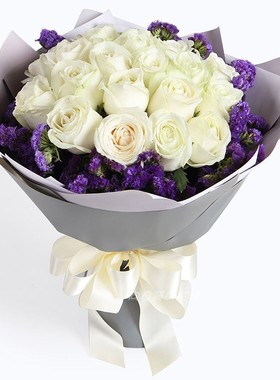 鲜花同城速递玫瑰花爱人生日祝福表白花束晋江泉州石狮漳州福州店