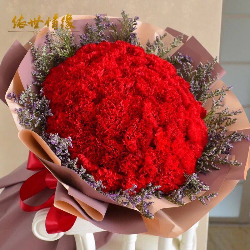 海南三亚海口鲜花速递海口66.99朵康乃馨病人父母亲长辈同城送货