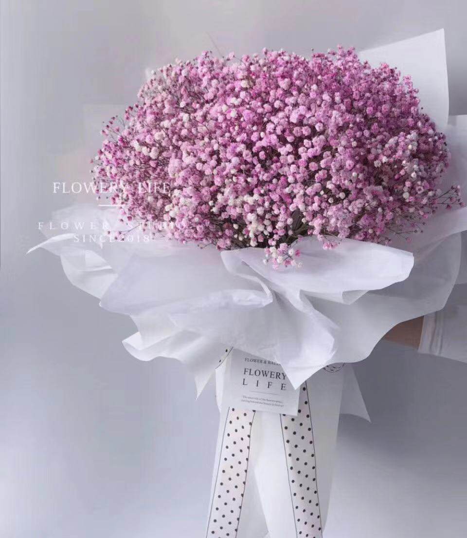 福州厦门泉州满天星鲜花礼盒花束同城速递送老婆情人节母亲节生日