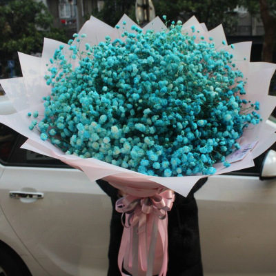 合肥满天星花束天然干花超大巨型礼盒生日鲜花速递同城圣诞平安夜