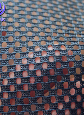 黑色涤纶经编摇篮网办公椅沙滩椅靠背箱包手袋网布面料透气轻便