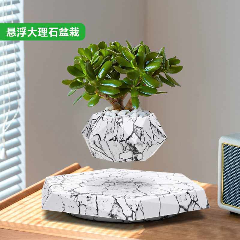 网红磁悬浮盆栽网红智能产品国内磁悬浮创意时尚模型摆件迷你