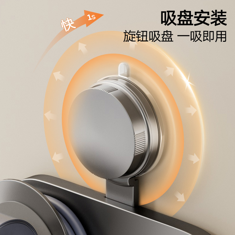 吸盘款吹风机置物架支架免打孔卫生间电吹风挂浴室壁挂式风筒收纳