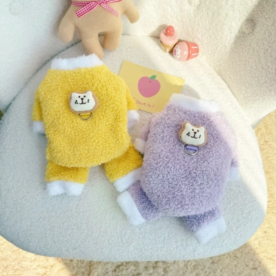 狗狗四脚衣秋冬款加绒加厚保暖