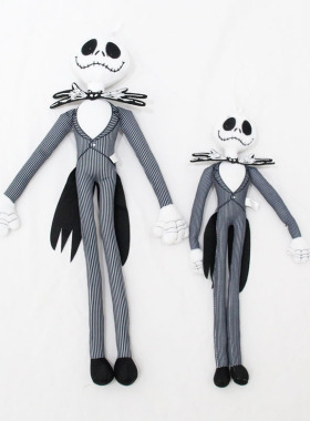 毛绒玩具圣诞夜惊魂公仔南瓜王杰克公仔骷髅头怪万圣节圣诞节小头