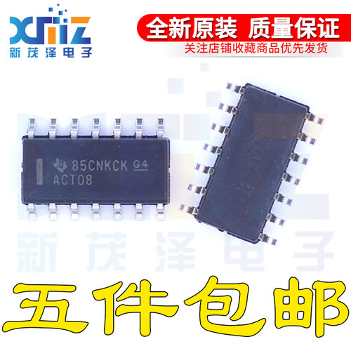 SN74ACT08DR 74ACT08D ACT08 逻辑-栅极芯片 贴片SOP-14 全新现货