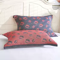 Khăn gối loại cotton cũ không dệt vải trơn đồng bằng khăn bông màu đơn gối khăn một - Khăn gối vỏ gối đẹp