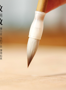 合三舍敦敏中楷兼毫毛笔楷书专业级中楷进阶专用毛笔书法练习颜体行书湖笔套装狼羊兼毫初学入门文房书法毛笔