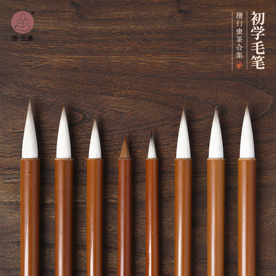 合三舍初学者兼毫毛笔集合套装