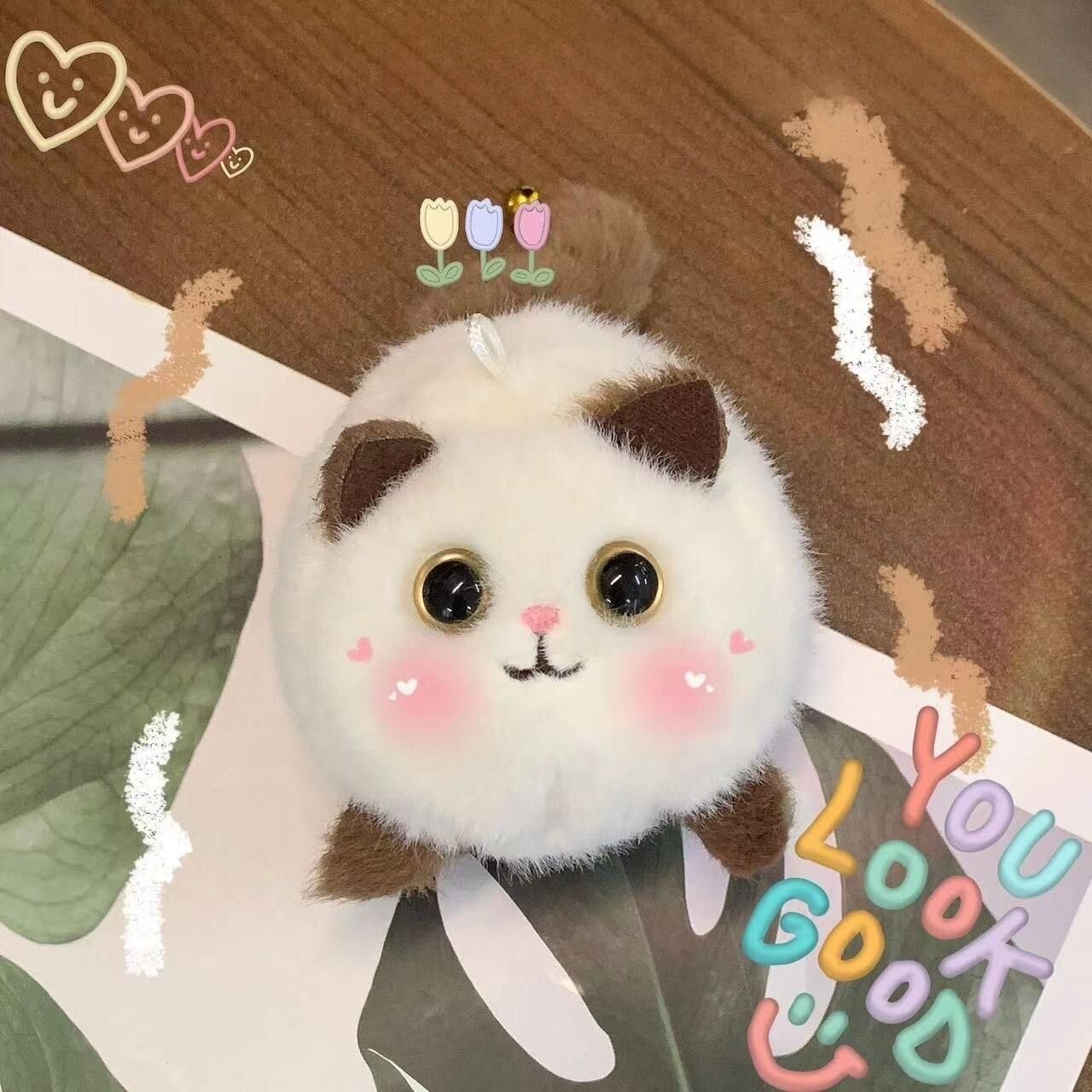 摇尾巴玩具呆萌猫咪毛绒公仔拉绳会动会响的可爱卡通玩偶抽绳