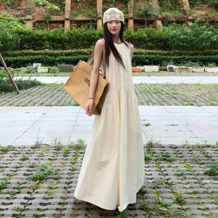 海边度假风绝美长裙 法式 高级感无袖 背心连衣裙子女夏季 2025新款