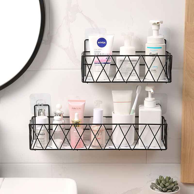 简约风免打孔墙上宿舍神器置物架