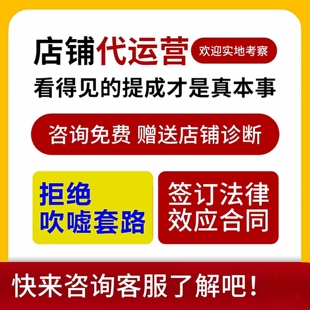 淘宝天猫代运营网店托管店铺整店精细化开直通车优化推广店铺设计