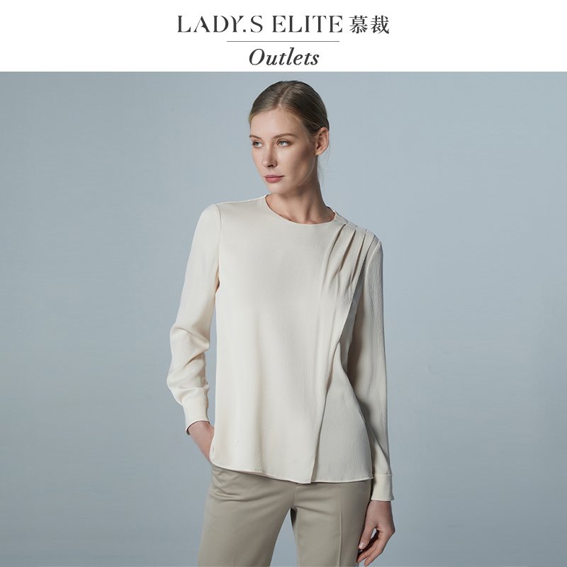 慕裁2025新款意式复古气质衬衫女高级感小众设计感时尚百搭显瘦