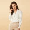 LadyS Elite Pearl White Overlapping shirt