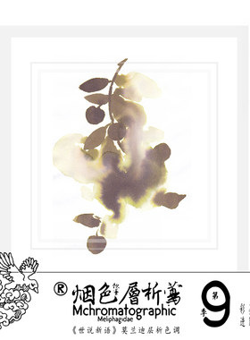 3瓶9.9元包邮 5ml钢笔墨水 烟色饮蜜莺层析世说新语 玻璃瓶彩墨毛笔蘸水笔不堵笔莫兰迪色净版