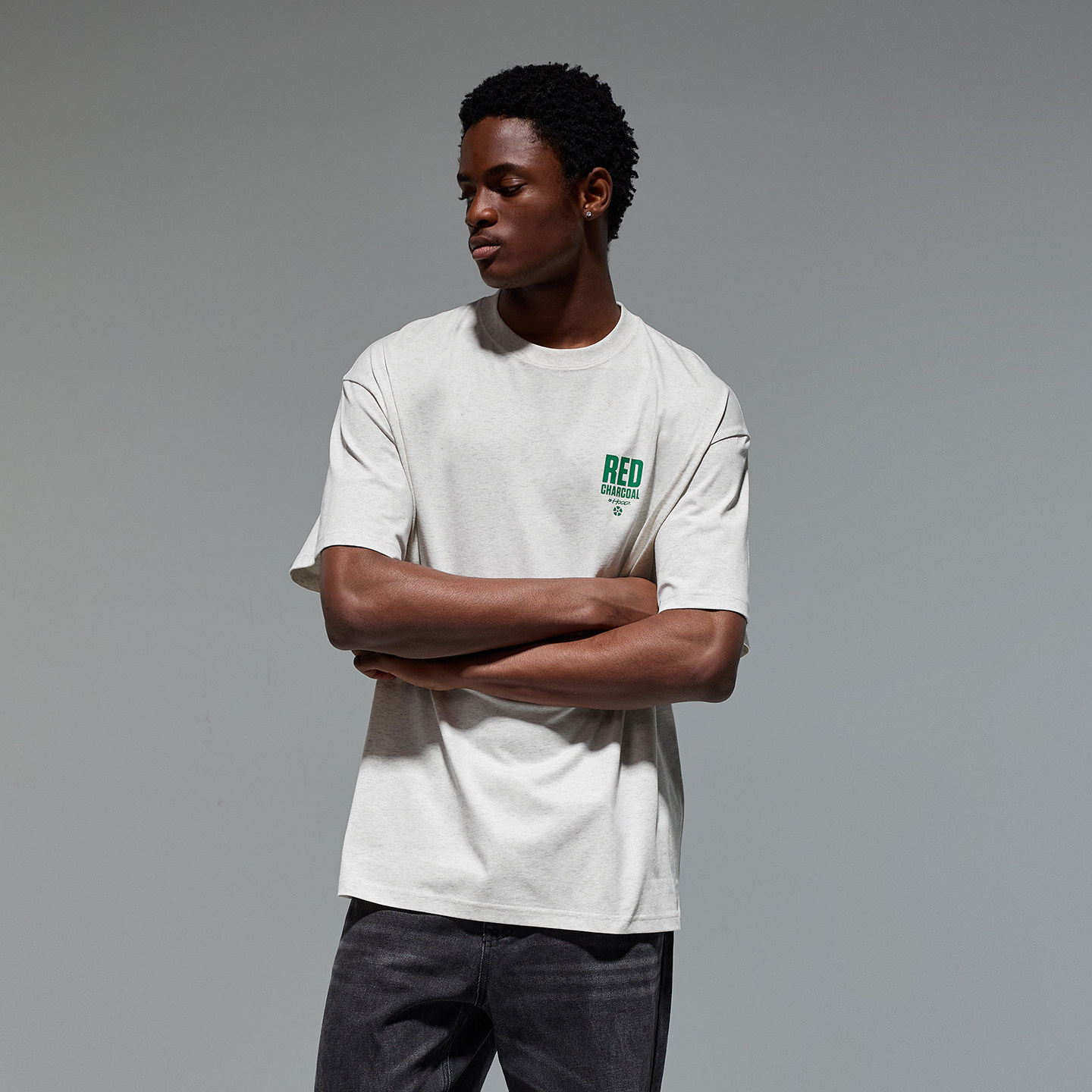 REDCHARCOAL红炭灰色速干基础短袖T恤男夏季新款宽松男士情侣半袖,男装,T恤,淘宝优惠券,粉丝福利购,淘宝优惠卷