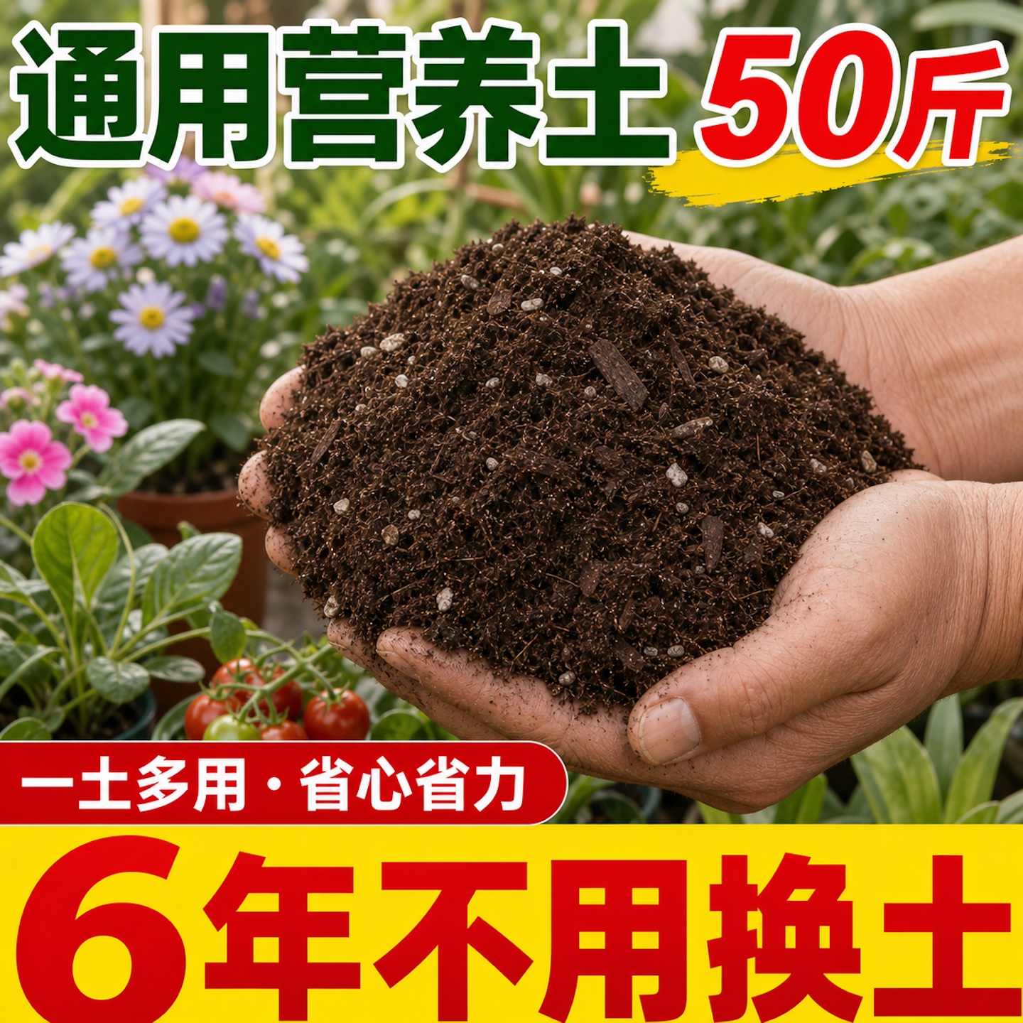 【50斤大包】有机营养土特价冲量图片