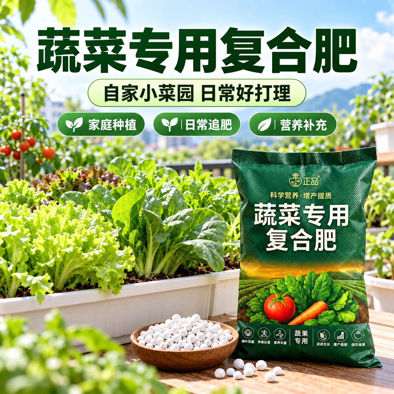 复合肥蔬菜农用种菜化肥复合肥肥料官方正品氮磷钾瓜果蔬菜家用肥