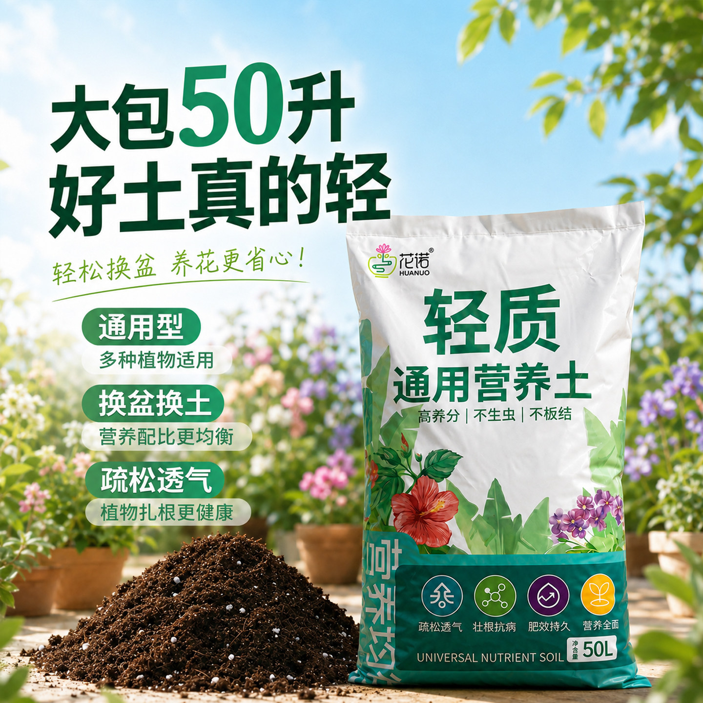 营养土养花专用通用花土种花种菜图片