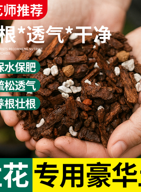 兰花专用土君子兰蝴蝶兰通用营养种植土养花种花松树皮腐熟种植土