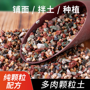 花诺纯颗粒土多肉专用铺面石彩虹石颗粒营养土火山石麦饭石虹彩石