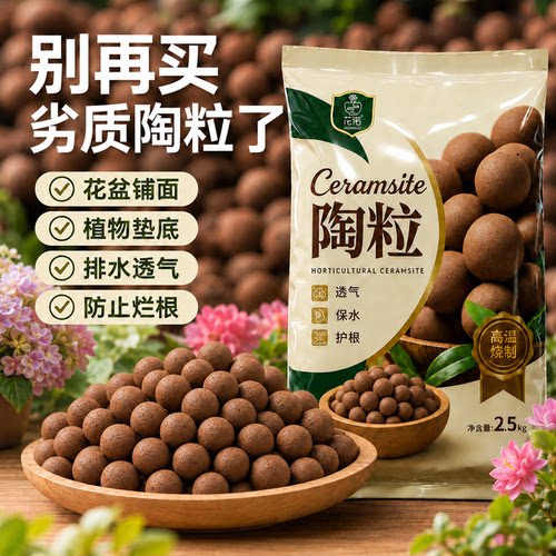 陶粒垫底养花专用营养土多肉盆栽