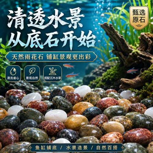 鹅卵石雨花石鱼缸花盆庭院铺地