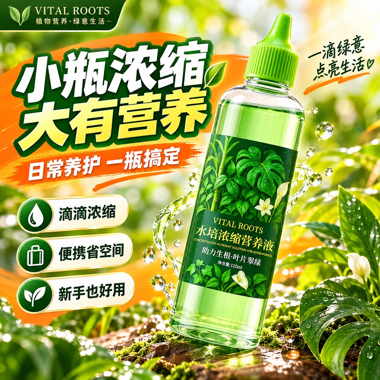 水培植物营养液通用型绿萝富贵竹转运竹郁金香铜钱草发财树专用肥