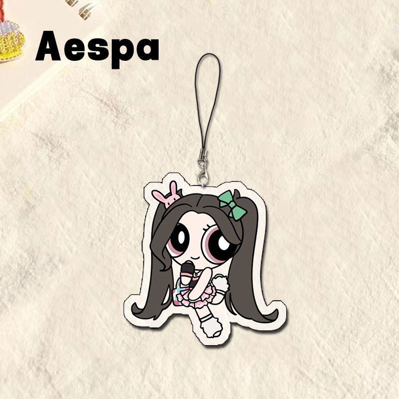 Aespa周边应援手机链金冬天宁卓