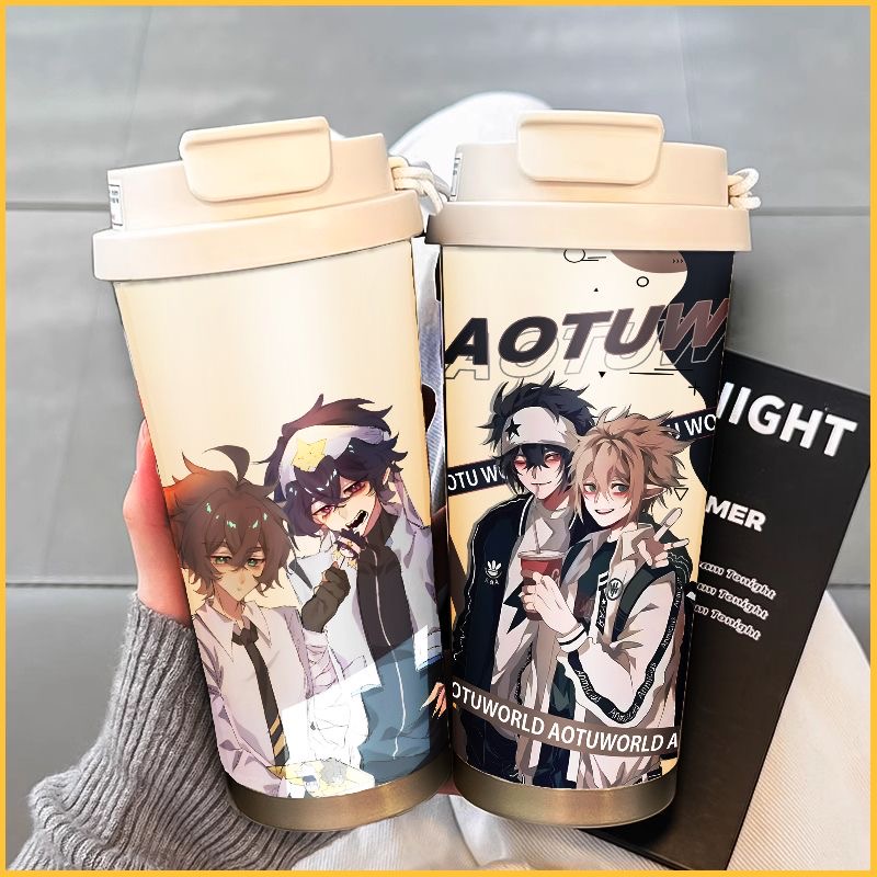 凹凸世界安迷修雷安高颜值316咖啡保温杯学生办公随行便捷手提吸