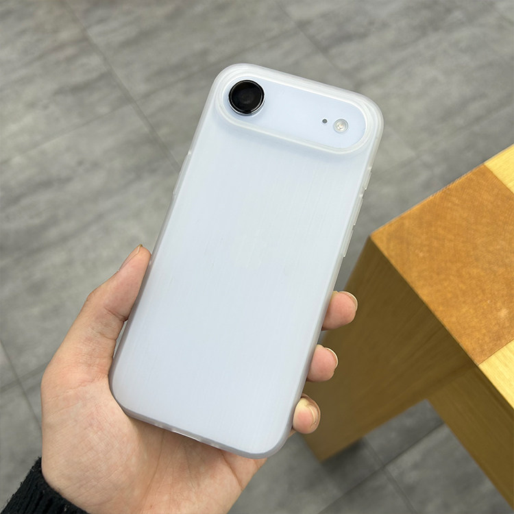 适用苹果Air手机壳封闭拍照键瓦楞波纹软壳爆款微磨砂竖条纹防滑透明保护壳air