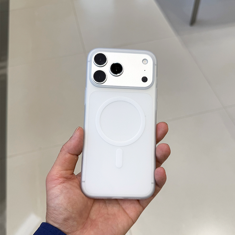 视窗版磁吸软壳适用苹果17手机壳封闭拍照键无线充纹理防滑防摔17pro保护套