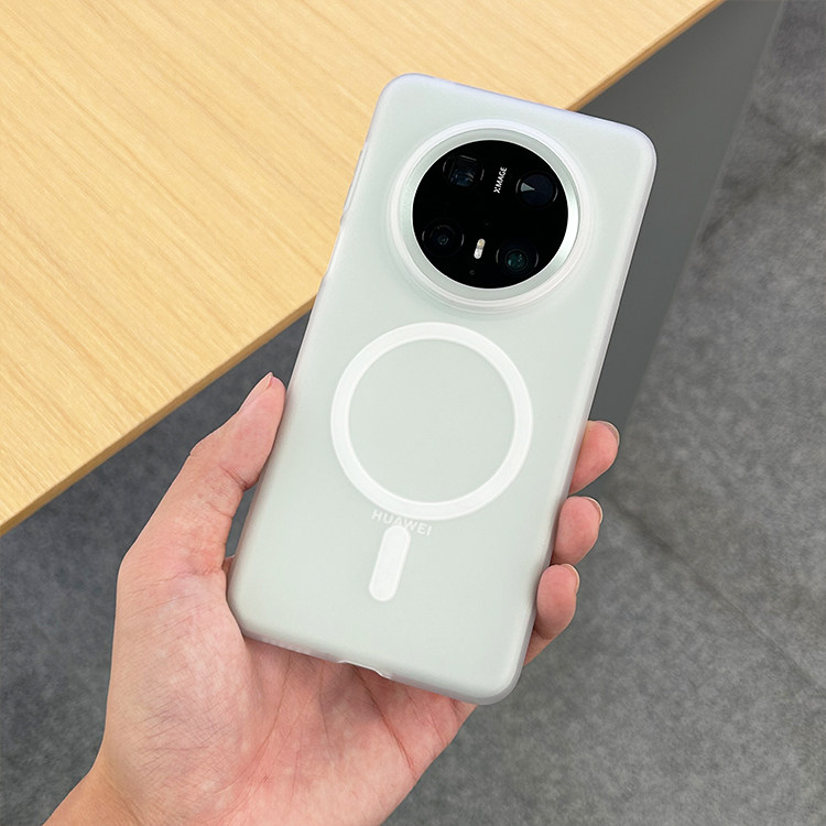 适用华为Mate70手机壳magsafe磁吸防滑软壳车载无线充电增强磁力背面纹理防滑保护套MATE70Pro