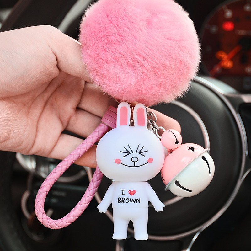 mobile phone Plush Hair ball girl student decorate A dream duo Key buckle Pendant lovers a pair pink a doll schoolbagin the Festive supplies/Gift , Gift ideas , Keychain  category - from Buy2taobao.com to provide professional Taobao agent buy service