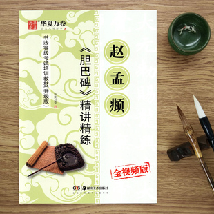 赵孟頫胆巴碑精讲精练胆巴碑字帖赵孟俯视频教学升级版 楷书毛笔书法字帖艺术培训教程书法等级考试学生成人初学者毛笔书法入门字帖