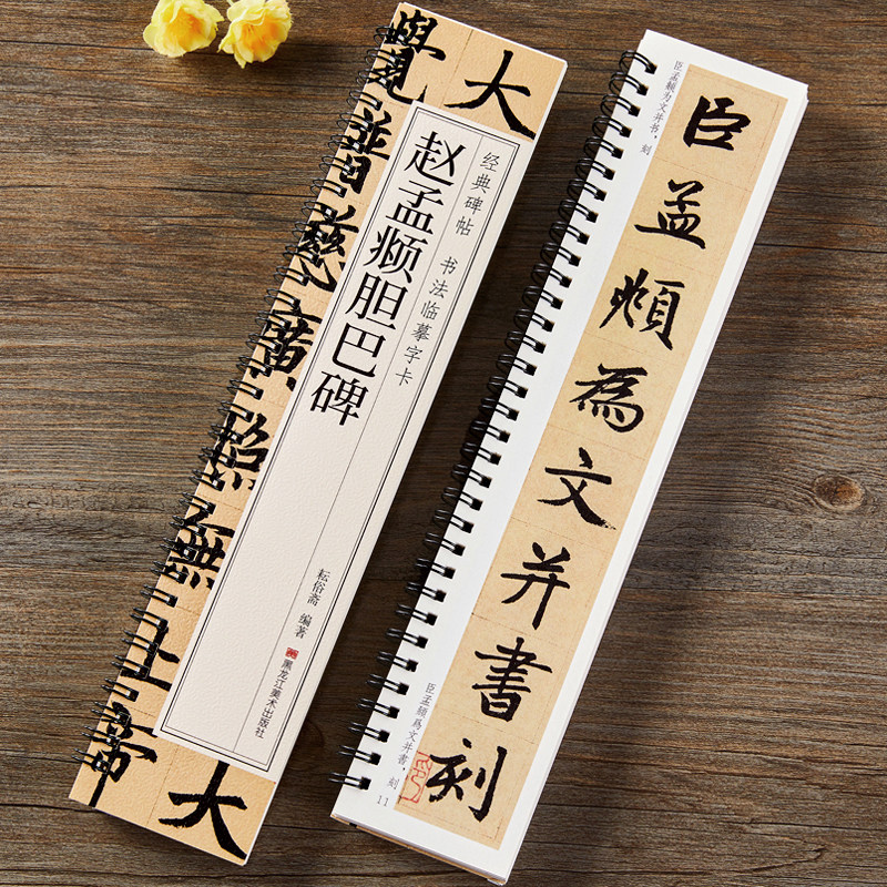 赵孟俯胆巴碑楷书毛笔书法字帖元代赵孟頫赵体经典碑帖书法临摹字卡原帖原大版行楷字帖近距离临帖卡附简体旁注  黑龙江美术出版社