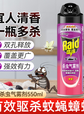 雷达杀虫气雾剂家用杀虫剂喷雾苍蝇蚂蚁灭蚊驱杀蟑螂清香型喷雾剂