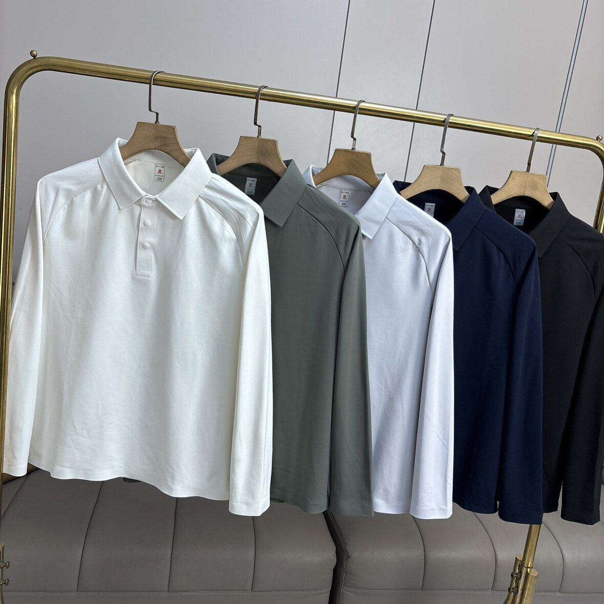 内里薄绒 无痕压胶 外贸男装秋冬蓄热保暖纯色翻领长袖POLO衫T恤,男装,Polo衫,淘宝优惠券,粉丝福利购,淘宝优惠卷