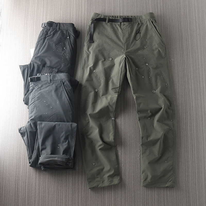 长裤工装裤纯色直筒防水加绒长裤