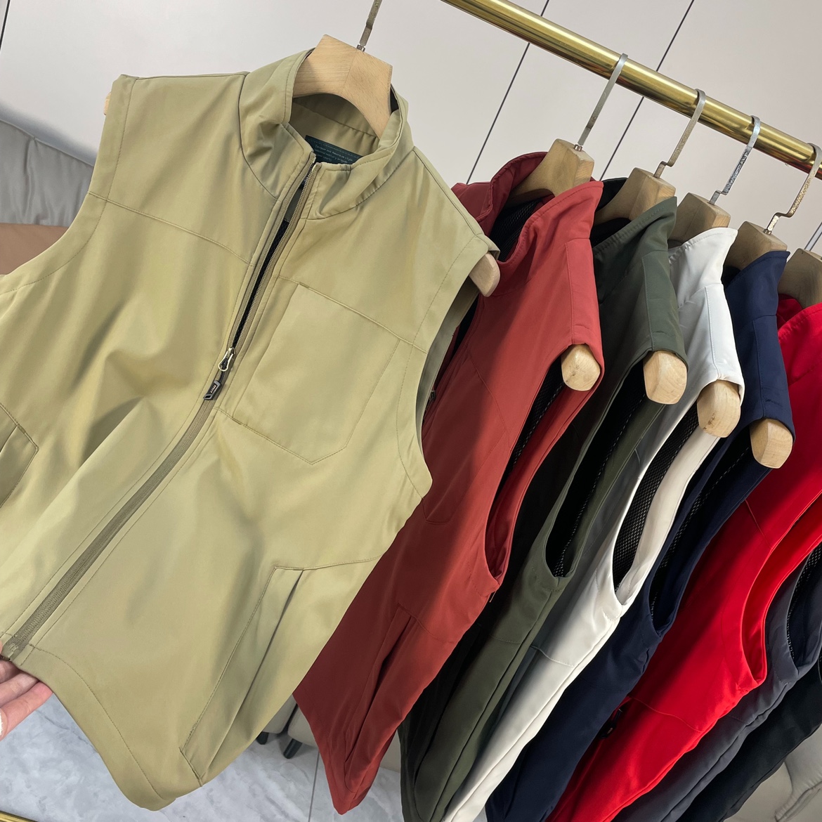 NIAOXI户外钓鱼马甲春夏男士防风防水休闲立领工装多口袋坎肩外套