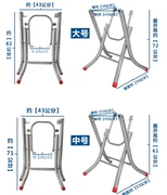 2019 nhẹ và đơn giản gấp chân bàn chân vuông vuông cao chân đồ nội thất cũ không gian bàn dài đầu bảng - FnB Furniture