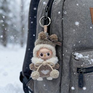 labubu4代娃衣心底密码系列第四代迷你4.0拉布布衣服冬季毛衣套装